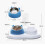 Τρίο ταΐστρας για γάτες, Αυτόματη παροχή νερού μέσω σετ ταΐστρας βαρύτητας, Πιάτο 3