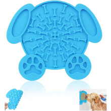Alfombra interactiva para mascotas, alfombra para lamer perros para aliviar la ansiedad, comedero lento con silicona de grado alimenticio, ventosas