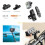 K32C Action Camera Mount Adapter Quick Release Aluminum Base For 1