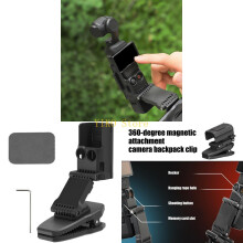 K32C 360 Drehbare Rucksack-Clip-Adapterbasis für Tasche 3 Schwarz