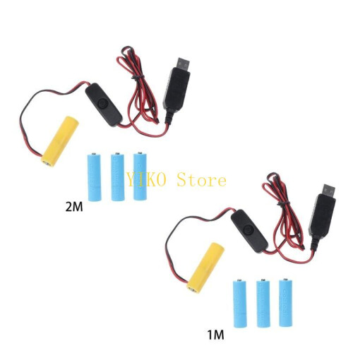 Καλώδιο τροφοδοσίας USB μπαταρίας K32C 6V AA με διακόπτη ενεργοποίησης/απεν 1