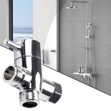 3-Wege-T-Adapter Badewanne 1/2 Duschkopfmontage Ventil-Diverter ABS-Konverter Duschwasserverteiler Duschwasserhahn Badezimmerteile