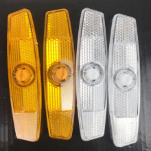 Reflector Set for Bicycles - 8 Yellow Spoke Reflectors for Enhanced Road Safety and Visibility