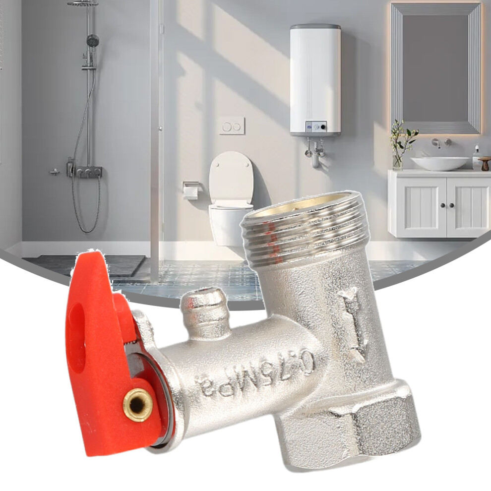 1Pc Electric Water Heater Pressure Reducing Valve Dn15 Anti-Crack 0.7Mpa Pressure Relief Pressure Maintaining Valve Safety Valve 6935161429879