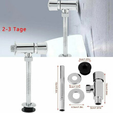 Manuelles Spülventil Spülventil Badezimmer DN15 / 20 mm Spülventil Silber mit Zubehör 5,9 Zoll DN15 Urinalspülventil