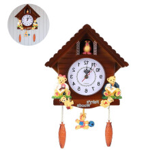 Simple Wooden Cuckoo Clock, Rustic Birdhouse Design Brings Nature Indoors, Natural Bird Voices Add A Touch Of Serenity, High-Quality MDF Ensures