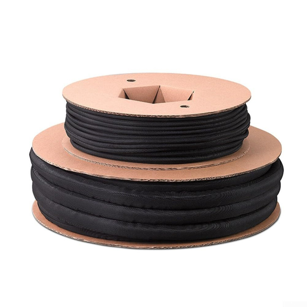 Cable Management Sleeve Pet Braided Wire Loom Tubing Split Design Tangle Pet Bite Resistant 9347817964066