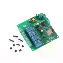 ESP8266 4-Kanal-Wireless-WLAN-Relaismodul AC-DC-Schaltstromversorgungsmodul ESP-12F WLAN-Entwicklungsboard für Arduino