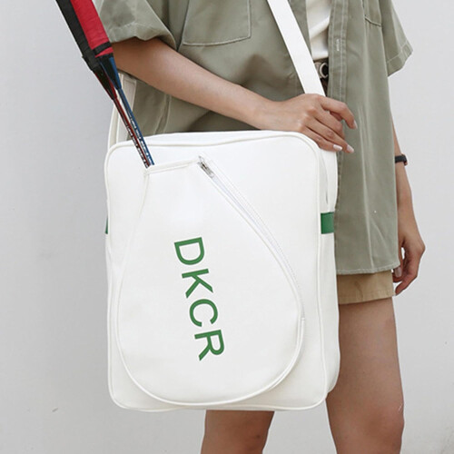 Tennis Racket Shoulder Bag, Compatible With Badminton Rackets, Large Capacity, Durable Polyester 1