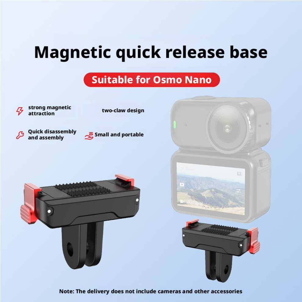 For Dji Osmo Nano Magnetic Quick Release Base Sports Camera Two-Jaw Bracket Expansion Fixed Accessories Camera Bracket 6935161517514