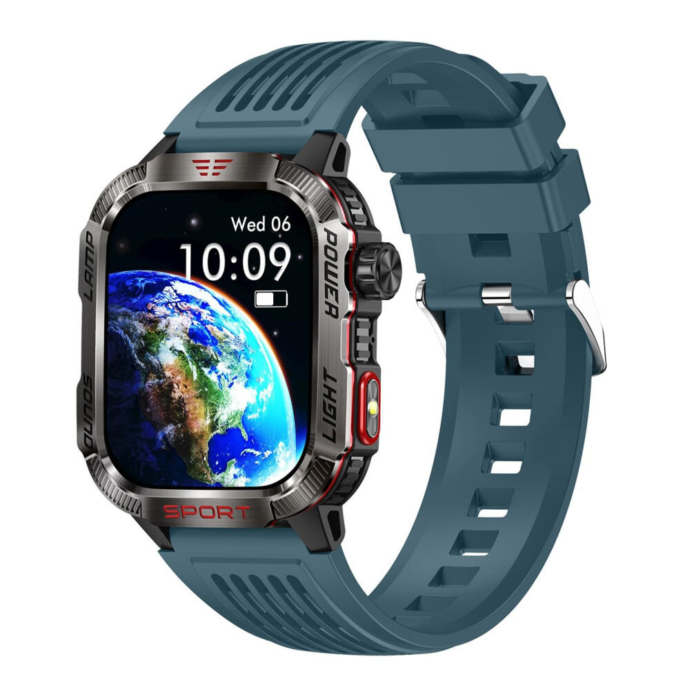 Fitness Watch For Women And Men, Smart Watch With 2.01" Hd Screen, Ip68 Waterproof, Spo2 Monitor, Heart Rate, Sleep Tracker, Pedometer, Blue 9347817964868