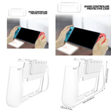 Ergonomisches Griffgehäuse, Konsolenhülle, TPU-Schutzdeckel, Ständer, bequemes Gaming-Zubehör