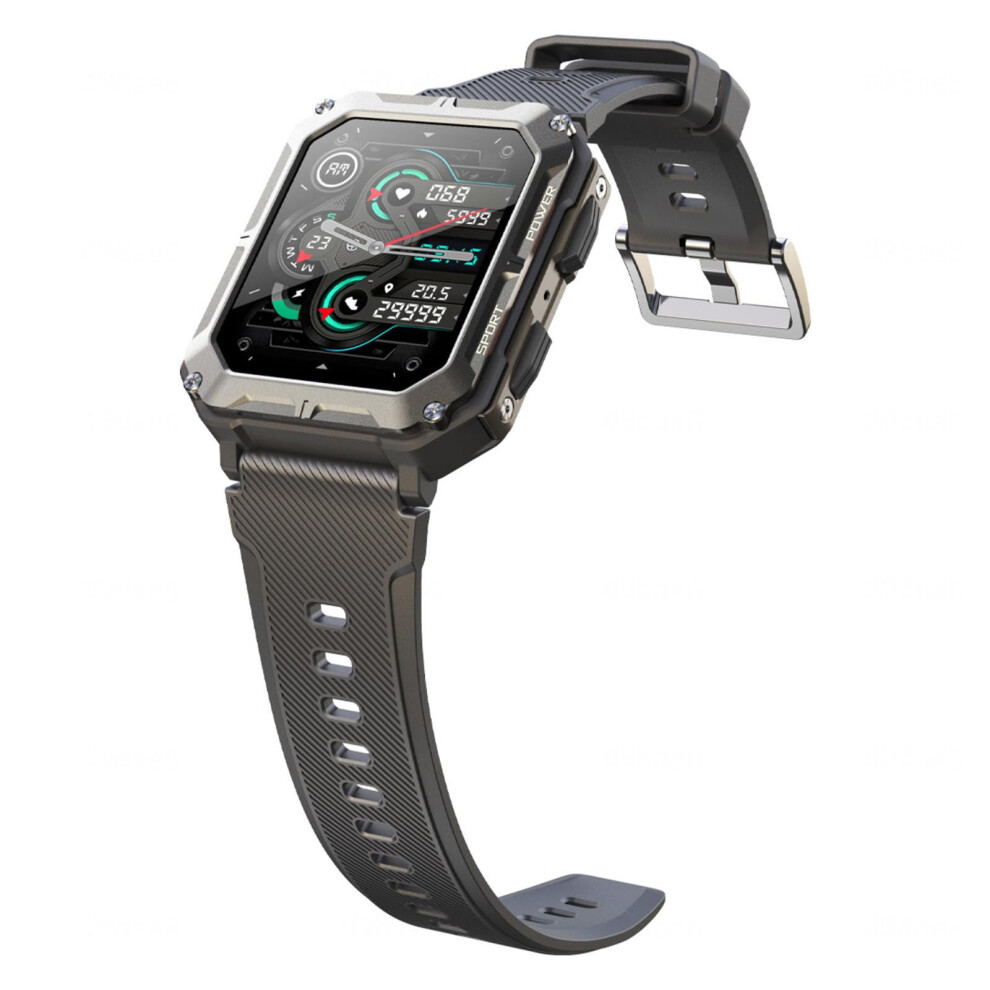 Military Smart Watch 24/7 Hr Spo2 Bp Sleep 120 Sport Modes 1.83Inch Hd Ip68 Waterproof Android/Ios Calls Black 9382693656179
