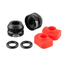 Inner Tube Valve Nut 2 Pack With Seal Rings Lock Nut Black Rubber Pad