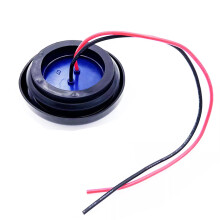 4 Stück blauer 2-Zoll-Rundwagen Anhänger Seitenmarkierlampe Rücklicht 12V 7-LED Universal für Wohnmobil-Ute UTV-Bootscaravan