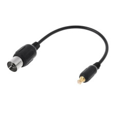 Female IEC to Male MCX Antenna Pigtail Cable Cord Adapter Connector Line for USB TV Tuner DVB-T 13cm Length