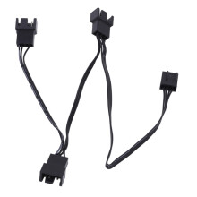 Cabo divisor de ventilador PWM de 4 pinos Cabo divisor de ventilador PWM de 1 a 3 vias Conectores de alimentação para ventoinhas de arrefecimento da