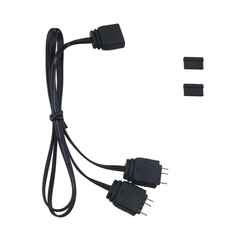 Argb 5V 3Pin Extension Cable Adapter 1 To 2 Cooling Fan Hub Splitter Connector For Msi Asus Asrock Aura Motherboard 6935161461794