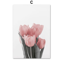 Moderna canvastavlor, rosa rosposter, 18x18 tum, vattentät och avtorkbar, ett måste för att förbättra den konstnärliga atmosfären i ditt hem