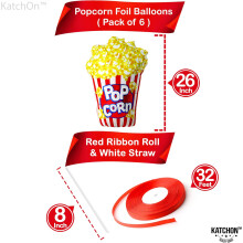 Popcorn-paperirasiat, elokuvaillan taikaa rasvankestävissä ämpäreissä, retrotyyli Hollywood-teemajuhliin, suuret rasiat helposti taittuvalla