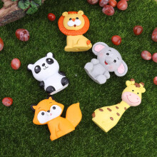 Decoração para festa com tema safari na selva, toppers de bolo coloridos com animais do zoológico, perfeitos para decorar bolos com tema selvagem,