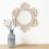 Καθρέφτης τοίχου Sunburst Boho, διακόσμηση σε μποέμικο στιλ και vintage, εύκολος κρεμαστός 6