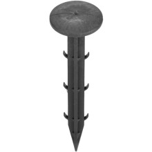 Professional Grade Garden Stakes, Heavy Duty Miniature Earth Anchors for Multipurpose Use Including Weed Barrier Fabric, Defining Landscape Borders, E