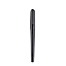 Fountain Pen Matte Black 0.28mm Extra Fine Nib, 1.2mm Bent Nib, Metal Calligraphy Pen For Writing, Office And School