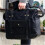 Waterproof Motorcycle Saddle Bag with Large Capacity Canvas Backpack Luggage Olive 4