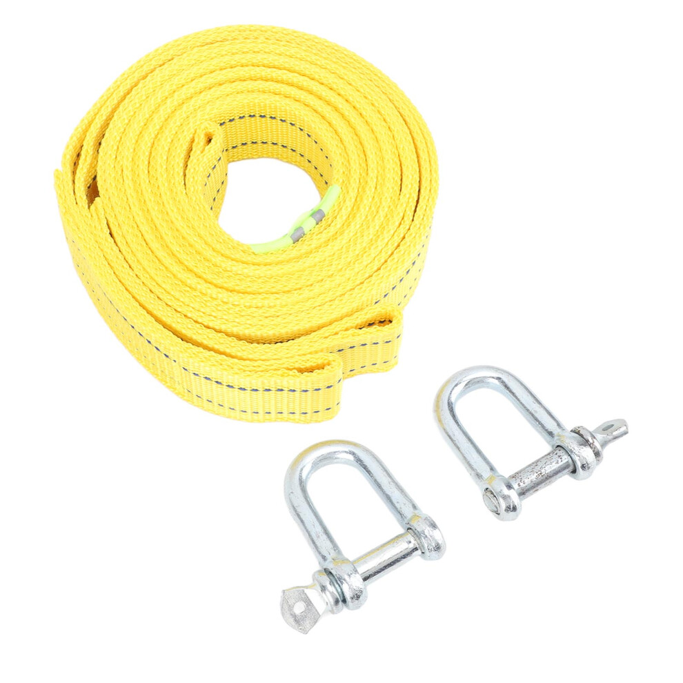 5M Double Layer Nylon Tow Rope With Hook For Vehicle Rescue 3381369057483