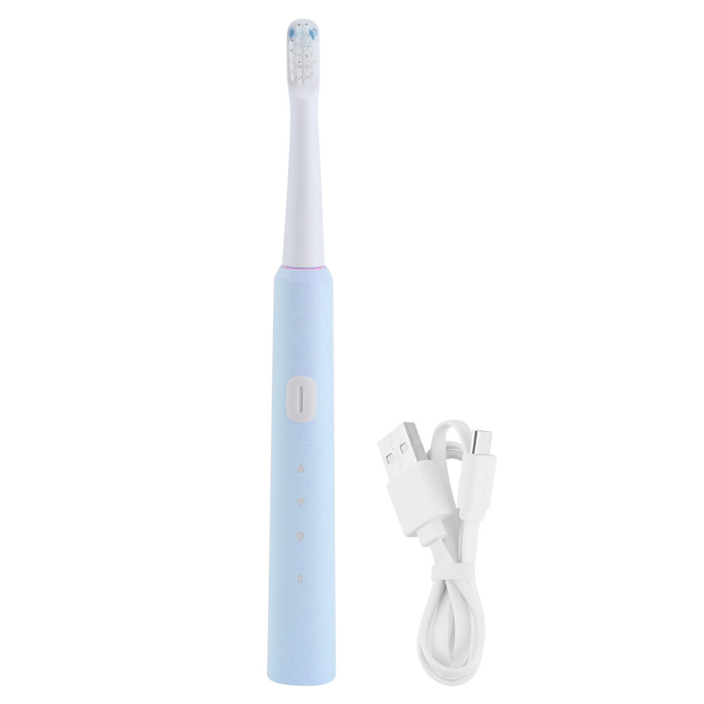Advanced Sonic Toothbrush, USB Rechargeable for Travelers, W-Shaped Bristles for Deep Stain Removal, Smart Timer for Dentist-Recommended Hygiene