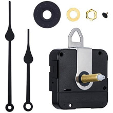 Quarz-Uhrwerk, batteriebetrieben, geräuschlos, hohes Drehmoment, leises Uhrwerk für Wanduhren, einfache Montage mit Metallhaken