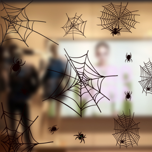Τρομάξτε λίγο: Κλασικά στοιχεία για το Halloween και μαύρες νυχτερίδες, αράχνες, 1
