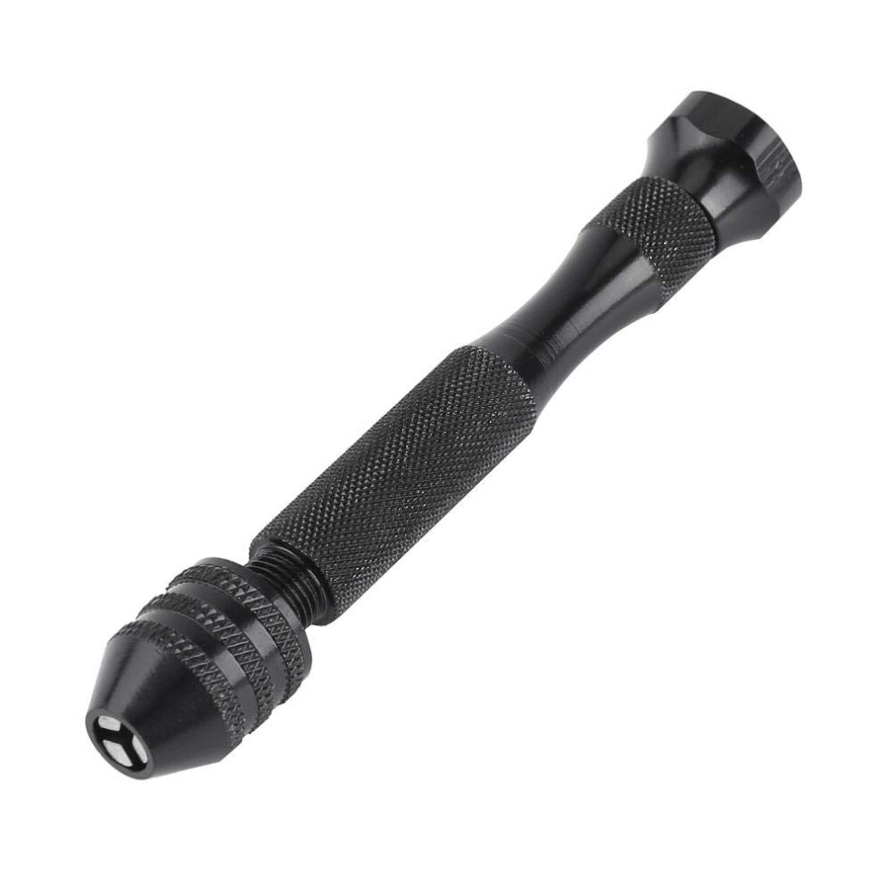 Aluminum Alloy Hand Drill, Ingenious Chuck Design For Efficient Soft Material Drilling, Portable And Durable, 0.3Mm To 3.6Mm, Black 9128293880961