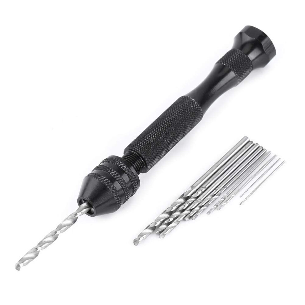 Precision Mini Pin Vise, High Speed Steel Drill Bits For Art Craft Working, Adjustable Vice Keyless Chunks For Wide Range Of Applications, Easy 9448196642696