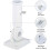 Wind Resistant Wall Mountable Adjustable Bracket, Heavy Duty Multi-Position Construction White Finish For Universal Pole Fit, Mounting Hardware 2