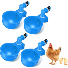 Poultry Waterer Cups, Convenient And Reliable Water Supply Sturdy And Leak-Free, Automatic Large Chicken Water Feeder For Chicken, Duck, Goose,