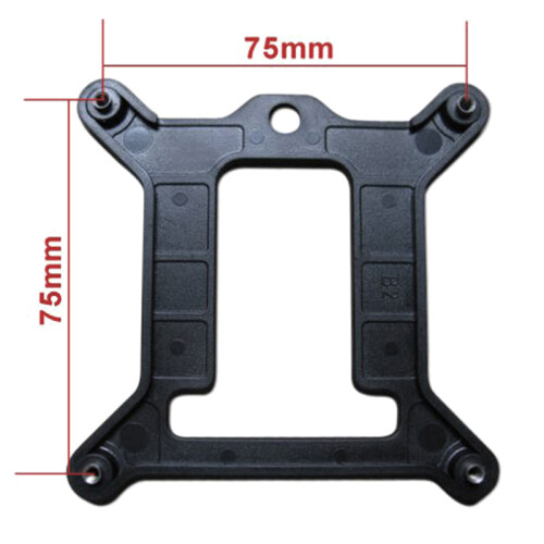 LGA 1150 1155 1156 PC Πλαστική πλάκα CPU Cooler Bracket Heatsink Backplane 2