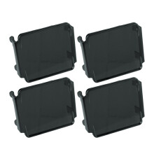Schwarze 4-teilige Schutzlinsenabdeckung für 3x3 Zoll quadratische Cube-Pods LED-Arbeitslampe Nebellampe Fahrlicht