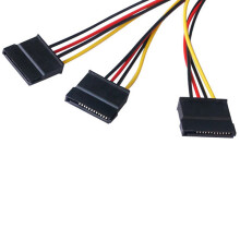 1 pezzo IDE a 4 pin Molex a 3 seri ATA Splitter di alimentazione SATA Connettori per cavi di prolunga Connessione e plugin