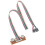 2 USB PC Computer Case 6.8CM Front Panel USB Audio Port Mic Earphone Cable 5