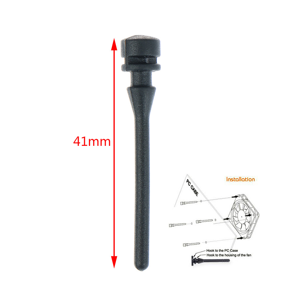 20Pcs Computer Silicone Shock Absorption Reduction Noise Cooler Fan Screws - Koqzm 6935161450965