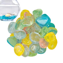 Aquarium Gravel Glowing Luminous Pebbles for Landscaping Yard Pond Pool Paving River Reptile Fish Rocks for Aquarium