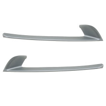 51117331766 1-Paar vorne, links, rechter Stoßfängergrill, Zierleisten 51117331765 passend für BMW 5' F10 F18, 2014, 2015, 2016 Silber