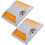 Reflective Driveway Markers Durable Aluminum Roadside Reflectors For Safe Navigation Intersections Tunnels 3 Sets Pack 5