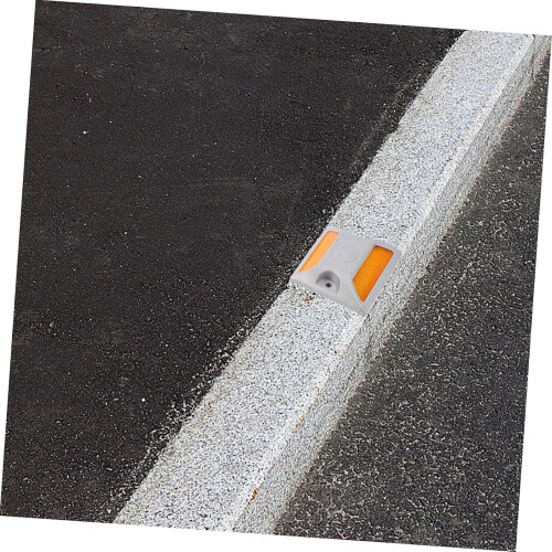 Reflective Driveway Markers Durable Aluminum Roadside Reflectors For Safe Navigation Intersections Tunnels 3 Sets Pack 2
