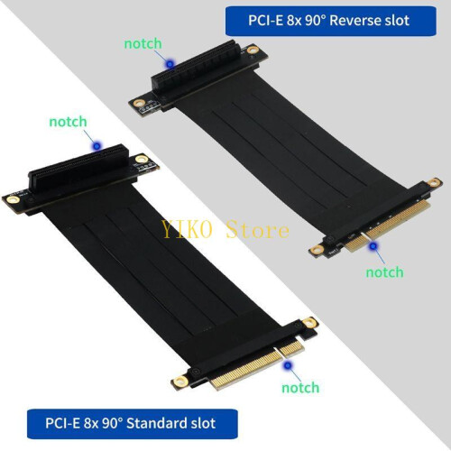Cabo de extensão K32C Extensor de Cartão Riser PCI-E Express a 90 graus Extensor PCIE 1
