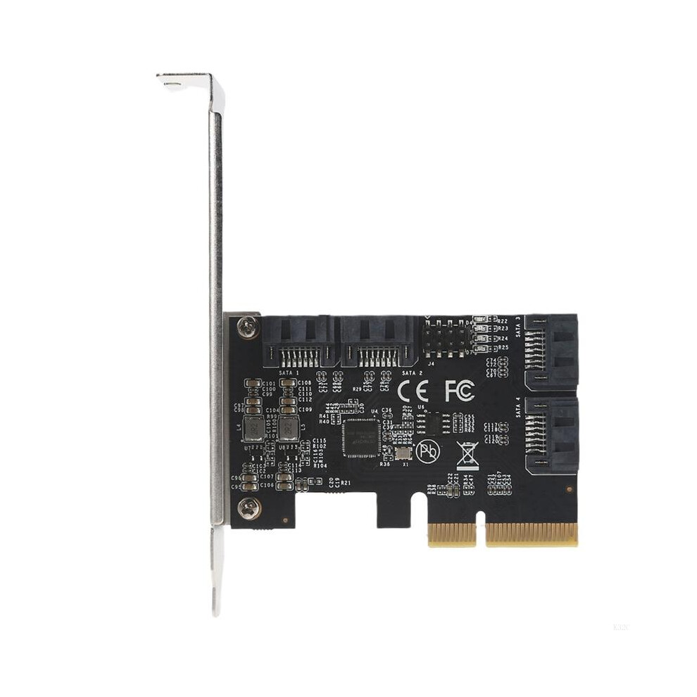K32c Pci-E 4X To 4-Port 2X Expansion Card Computer Desktop Mechanical Hard Card Supports 6935161428117