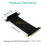 Cabo de extensão K32C Extensor de Cartão Riser PCI-E Express a 90 graus Extensor PCIE 4