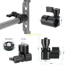 K32C 15mm Single Rod Clamp Holder With 3/8inch Thread Screw Anti Twist Locating Pins